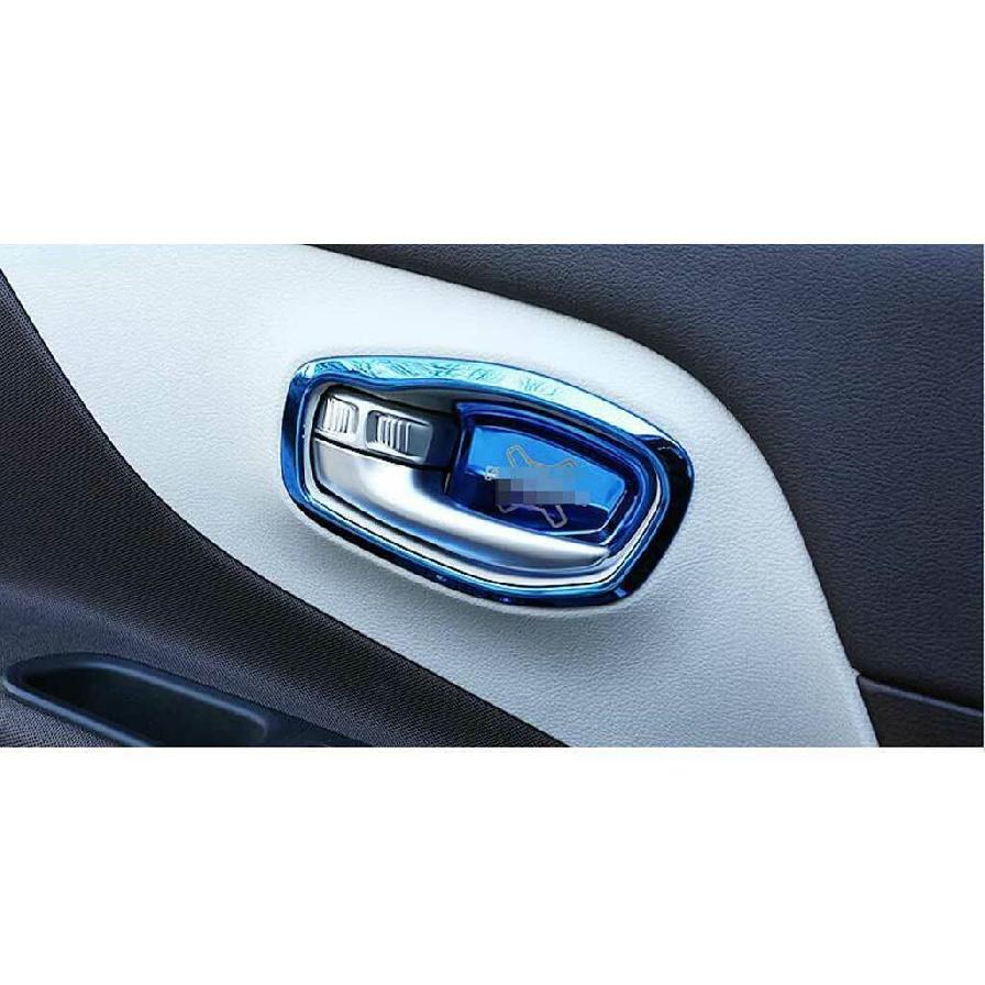 For Jeep Renegade 15-2023 Blue Titanium Inner Door Bowl Cup Cover Trim 4pcs