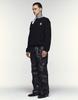 ORDINARY PEOPLE Re : Handmade Crest Distressed Round Knit [Black]