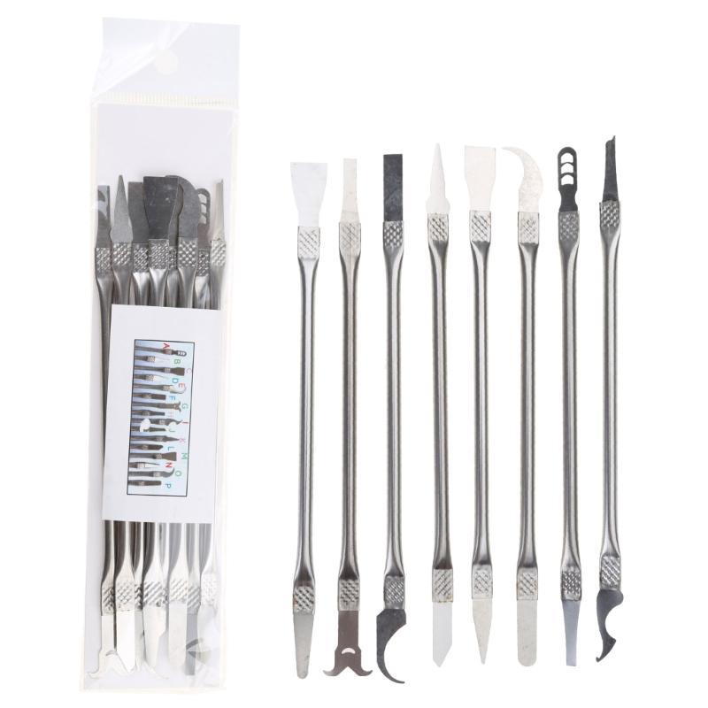 

8Pcs Professional Pry Opening Spudger for Mobile Phone CPU Chip Disassembly and BGA Repair Tool Set 1