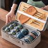 Travel tea set, portable bag, express cup, outdoor storage, portable tea cup, business souvenir