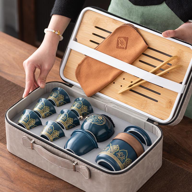 Travel Tea Set, Portable Bag, Express Cup, Outdoor Storage, Portable Tea Cup, Business Souvenir