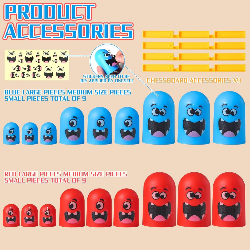 AIUAZA Tic Tac Toe Strategy Board Game for Kids and Party Desktop Strategy Head Friendly Educational Board Party Toy for 2 Players Home, Game, Game,