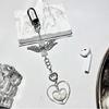 Colorful Beaded Keychain Acrylic Alloy Phone Charm Fashionable Keyring Pendant Accessory Stylish Key Chain Ornament
