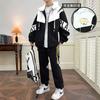 American Ins Set Men Can Add Patterns Teenage Handsome Jacket Trendy Casual Sports Two-piece