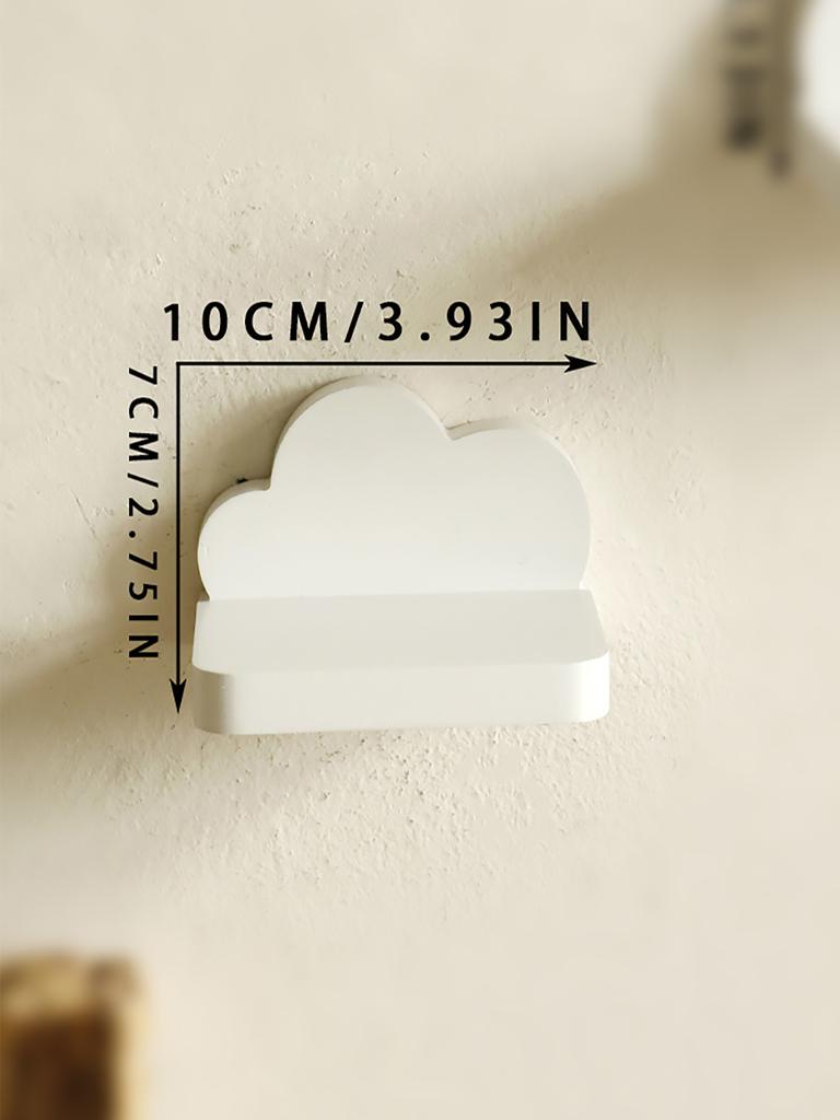 Boho Wolken Wandregal, Minimalistisches schwebendes Ausstellungsregal für Kinderzimmer-Dekoration, Holz Wolkenform Organizer für Kinderzimmer, Schlafzimmer
