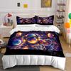 Astronaut In Colorful Space. Print Bedding Set 1 Duvet Cover 2 Pillowcases For Adult And Children Luxury Gift Full Size