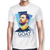 T-shirt Lionel Messi GOAT, Tailles Homme et Femme (drsh-161)