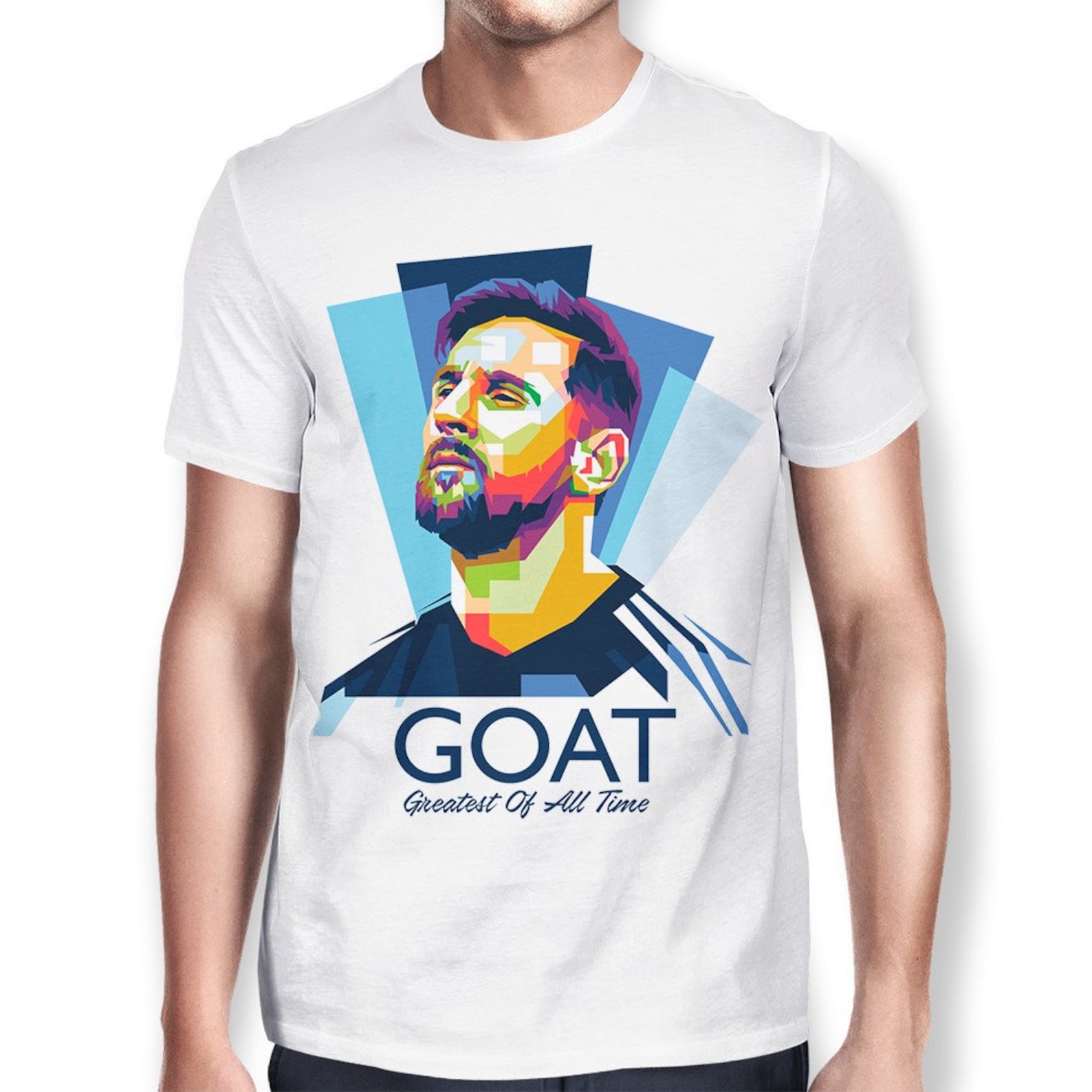 Lionel Messi GOAT T-Shirt, Men s and Women s Sizes (drsh-161) 2XL