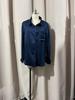2025 Spring Collection: Women's Solid Color Satin Long Sleeve Business Top
