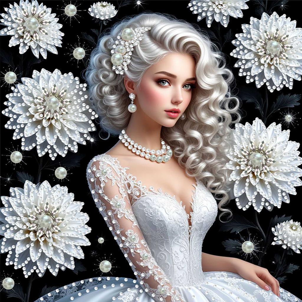 Schönheit Spezielle Form 5D DIY Teilbohrer Diamantmalerei Edelstein Kunst für Erwachsene DIY Geschenk Heimdekoration Kristall Diamant Kunst 30x30cm