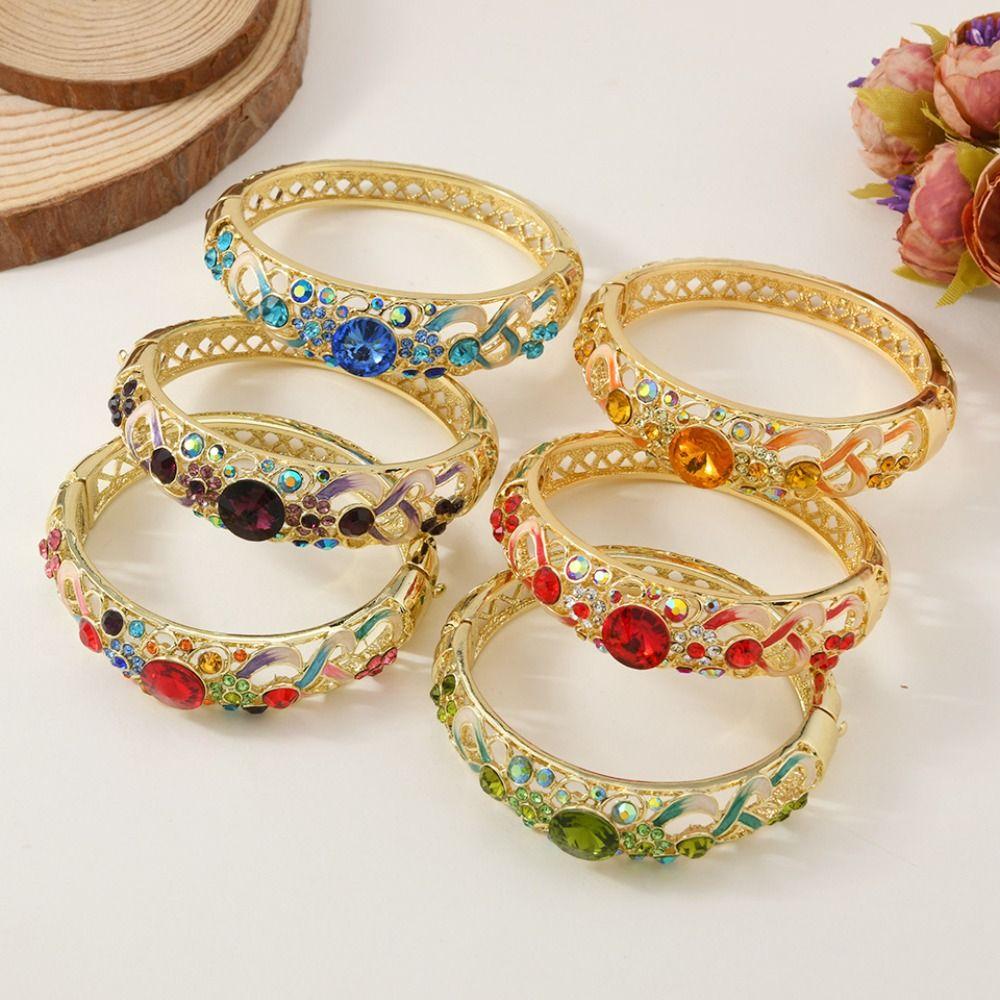 Chinese Beijing Cloisonne Bracelet Traditional Vintage Ethnic Bangles  Jewelry