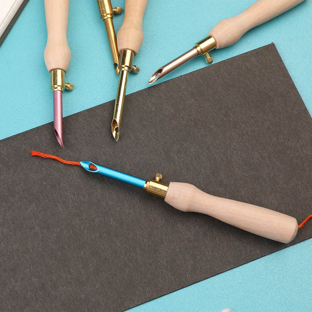 

Аксессуары, набор нитевдевателей с деревянной ручкой, иглы для вышивания, ручка для вязания, швейные инструменты