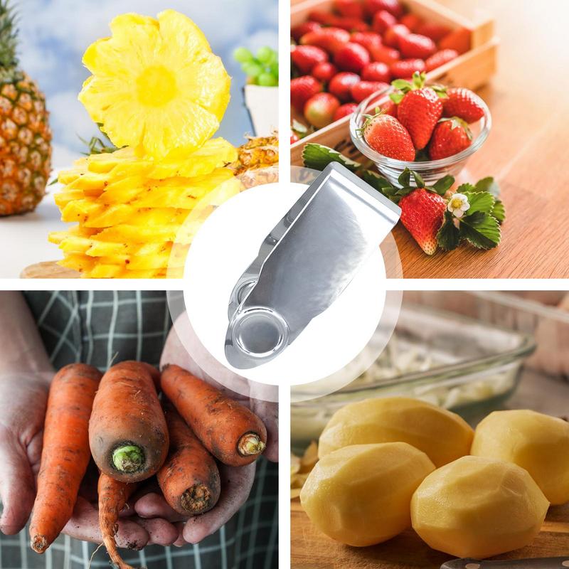 Strawberry Huller Stem Remover Manual Fruit Corer Tool Stainless Steel Fruit Stem Remover Picker Kitchen Gadgets For Strawberry