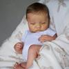 BZDOLL 19 Inch 3D Skin with Visible Veins Soft Silicone Reborn Levi Asleep Baby Doll Toy For Girl Cloth Body Kid Dress Up