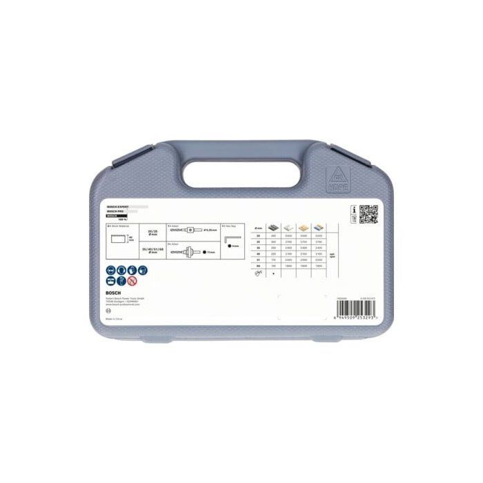 Coffret de scies trépans à filetage BOSCH PROFESSIONAL - Multi Material - 20 ; 25 ; 35 ; 40 ; 51 ; 68 x 40 mm