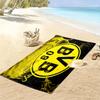 Borussia Dortmund Print Beach Towel, Large Soft Quick Dry Towel for Beach Camping Swimming