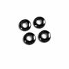 Inner Door Lock Down Bolt Ring Trim For BMW 3 4 Series GT 2013- Black Steel