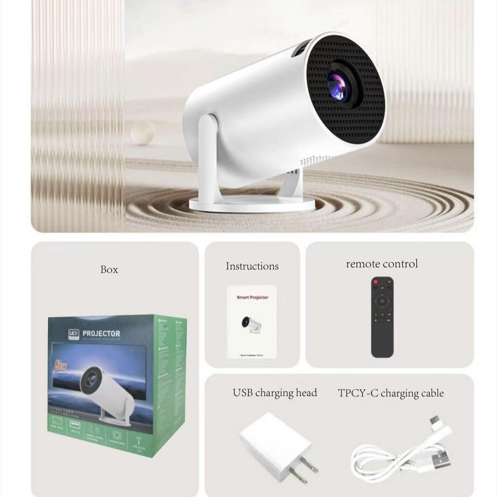 HY300 Ultra HD 4K Portable Mini Smart Projector