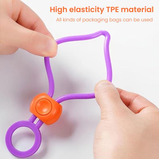 10/20/30/50 db Zárókötöző Újrafelhasználható Többcélú Cipzáras Kábelkötöző Élelmiszertasakokhoz Levehető Zárókábelek