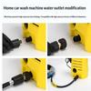 1Pcs Spray Sprinkler Quick Connector, Quick Release M22-14Mm/15Mm To 3/8 And 1/4 Inch Pressure Washer Adapter,