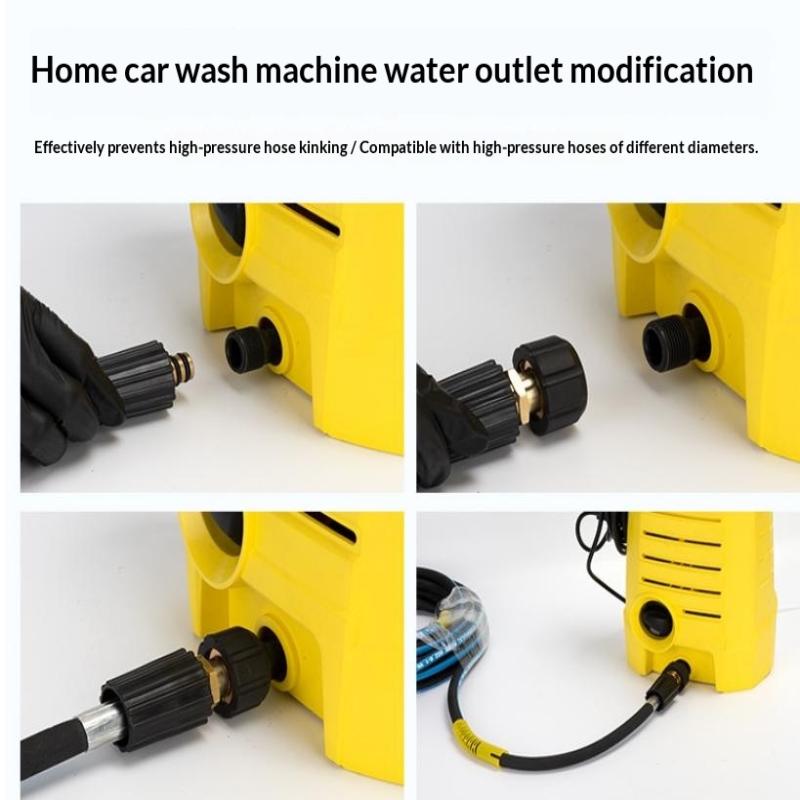 1Pcs Spray Sprinkler Quick Connector, Quick Release M22-14Mm/15Mm To 3/8 And 1/4 Inch Pressure Washer Adapter,