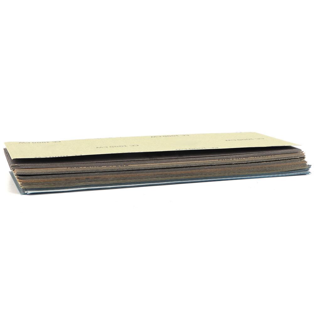Wet Dry Sandpaper Set Abrasive Paper Kit Sanding Sheets Burnishing Tool 93*230mm (90pcs)