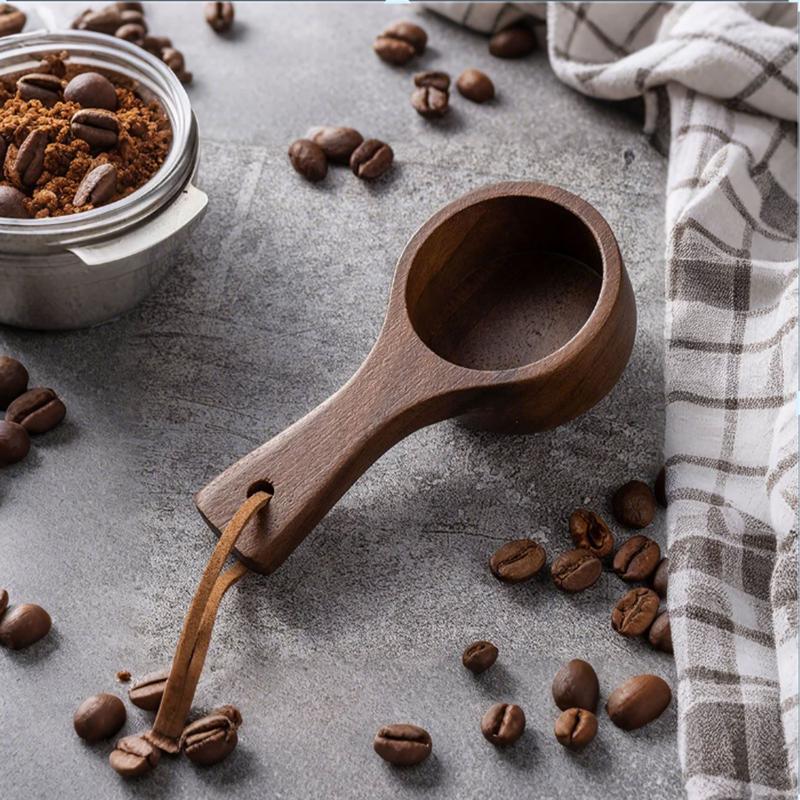 Wooden Measuring Spoon Set Kitchen Measuring Spoons Tea Coffee Scoop Sugar SpiceMeasure Spoon Home Kitchen Tools Utensils