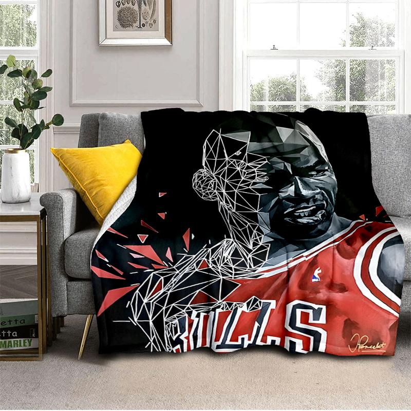 Michael Basketball Artwork Blanket Lightweight Ideal Bedding Blanket Perfect for Travel, Camping, Living Rooms, Offices, Sofas, Fan Christmas Gift