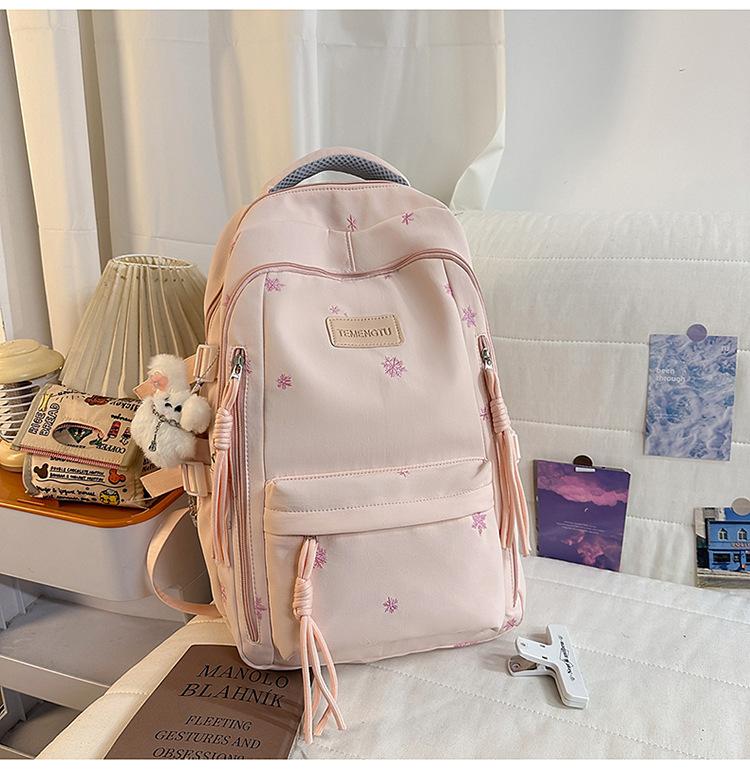 Schoolbag schoolbag junior high school girls 1011 new high value ins style simple high school students large capacity backpack