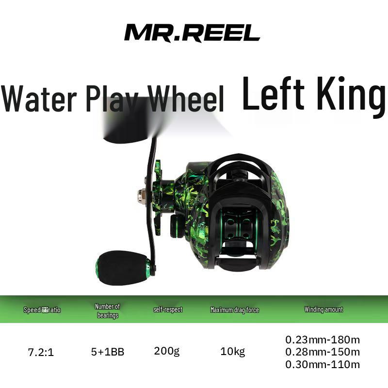 

Cross-Border Baitcasting Reel: 18+1 Bearings, Strong Magnetic Brake, Long Cast, Anti-backlash, Competition Fishing Reel