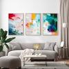 Colorful Abstract Modern Green Orange Red Posters and Prints Canvas Paintings Wall Art Pictures for Living Room Home Decoration