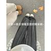 Gray glutinous rice pants women's new autumn drape straight small lazy wind loose wide-leg casual pants