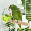Flower Chew Fun Bird Perch Stand Wear-resistant Non-slip Paw Grinding Sticks Beak Nail Grinder Easy Installation