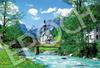 Epoch 1053 Super Small Piece Jigsaw Overseas A Small Village with a Germany with and Score Ticket Puzzle, Landscape Church, Ramsau, (26x38cm),