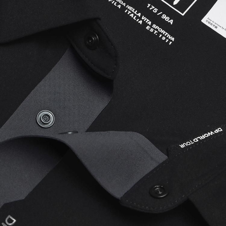 New FILA Golf Series Polo Shirt Men's Pitch Black A11M515214F-BK