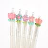 5/10Pcs Cute Sweet Tulip Flower Gel Pens Quick-Dry Ballpoint Pens 0.5Mm Black Ink Pen Office School Stationery Supplies