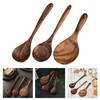 Wooden Ladle For Stirring Cooking With Heatproof Coating Ergonomic Serving Spoon Heat Resistant Rice Paddle