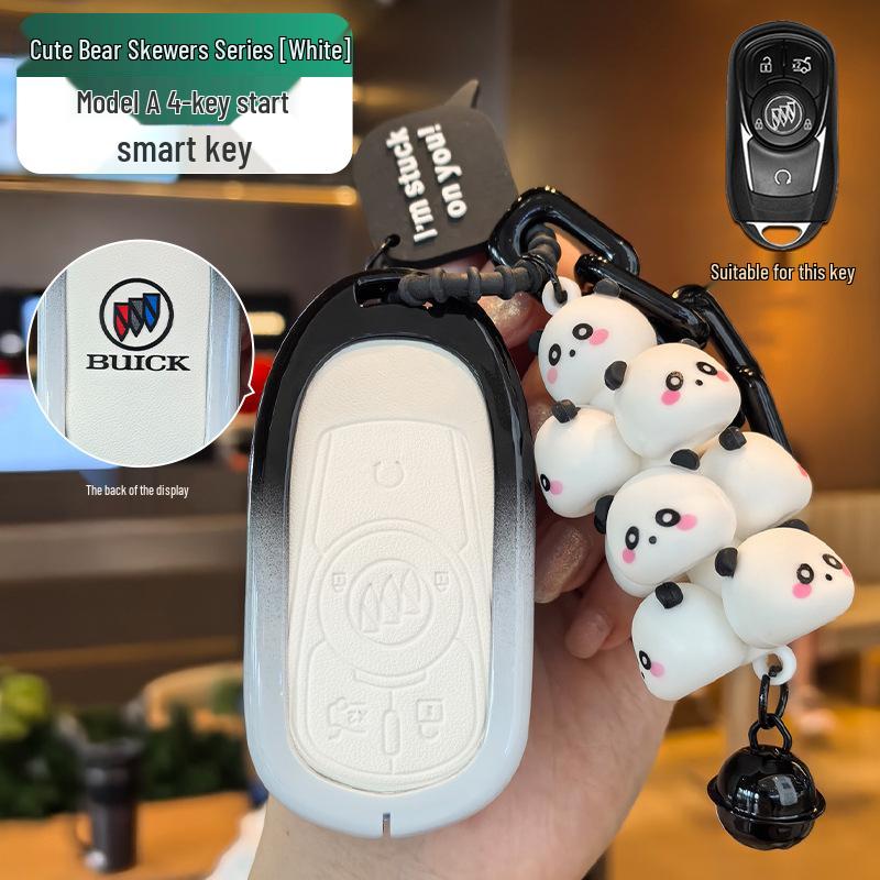 Light Blue Key Cover for Buick Models: Excelle, Encore, GL8, Verano, GL6, Regal, LaCrosse - Designed for Women