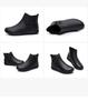 Women's Genuine Leather Winter Plush Ankle Boots - Comfortable, Non-Slip, Soft Flat Bottom for Middle-Aged & Elderly