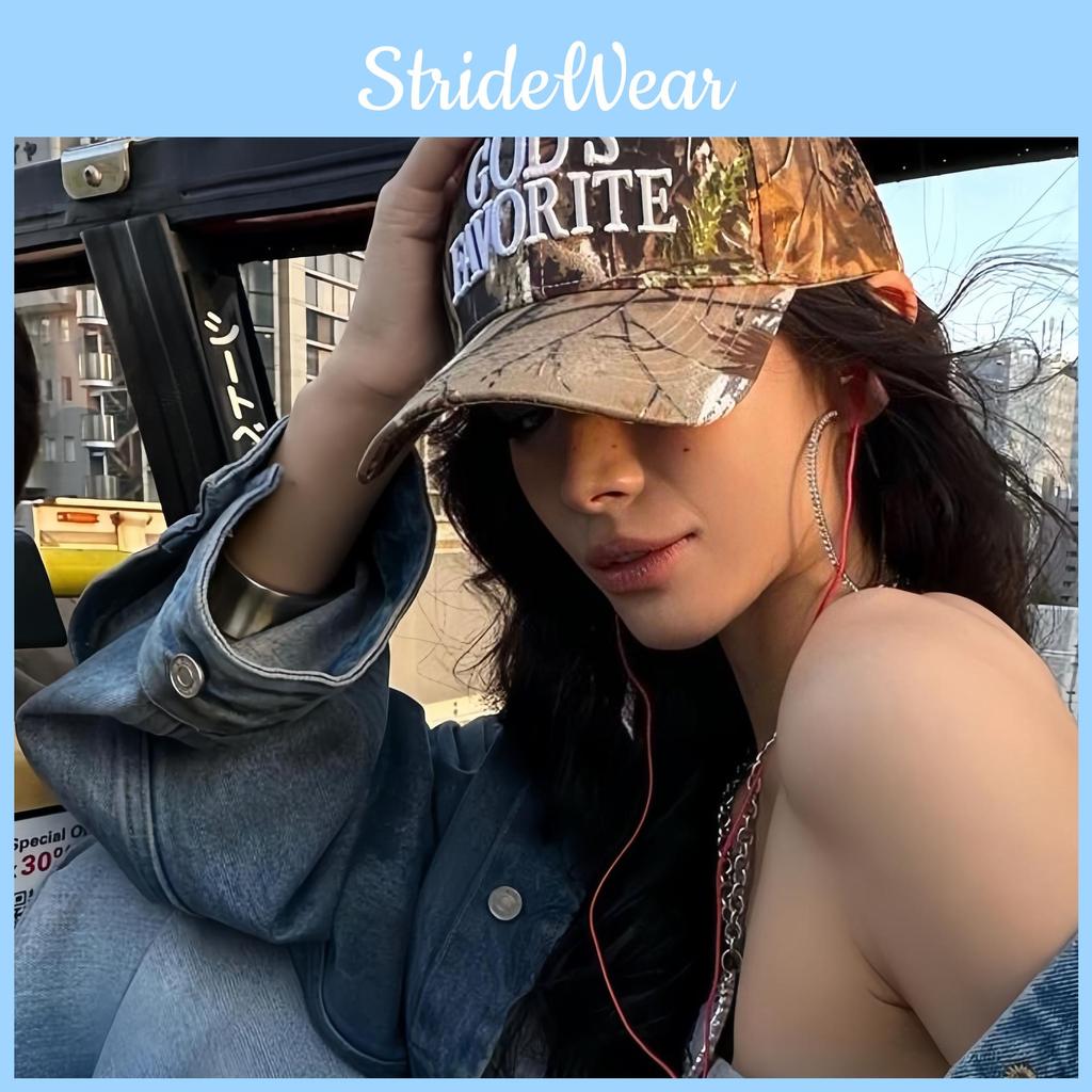 Duckbill Modern Cap Striking Embroidery For Fashion Women Forward