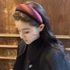 Korean Rhinestone Satin Headband: Elegant Solid Color Hair Accessory for Women