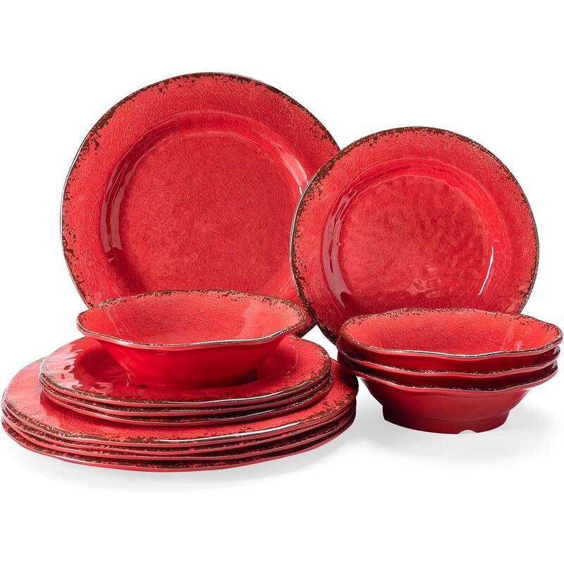 Aishangla Ice Crack Melamine Dinnerware Set