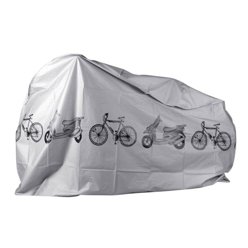 E-bike Rain Cover Battery Car Mountain Bike Motorbike Cover Sunscreen Car Coat Cover Four Seasons Universal White