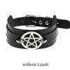Chain Leash Choker Collar for Women Alt Fashion Leather Chocker Sexy Costume Jewelry Halloween Cosplay Accessories