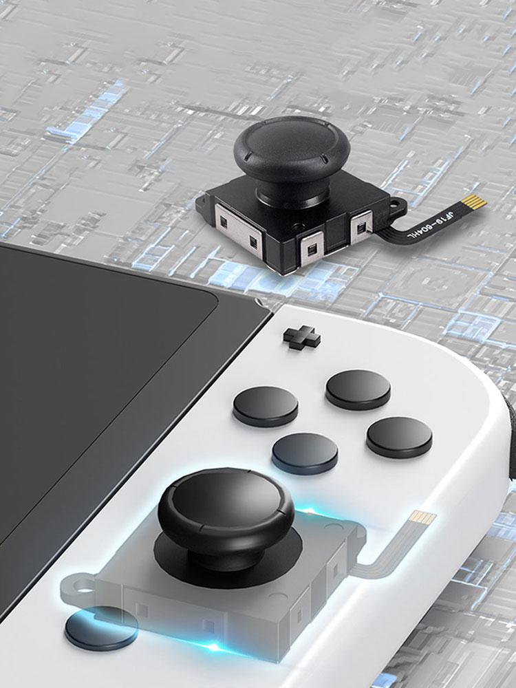 Hall Sensing Joystick No Drifting Hall Electromagnetic Stick 3D Analog Stick Sensor Potentiometer Module for Switch/OLED/Lite