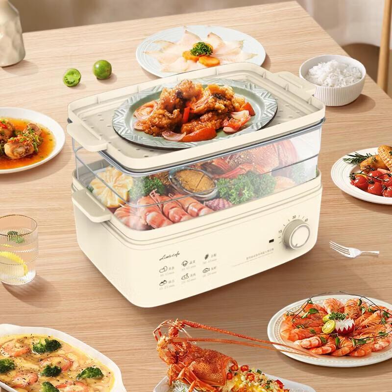 Xiaohuaxian 10L 2-Layer Multi-functional Electric Steamer