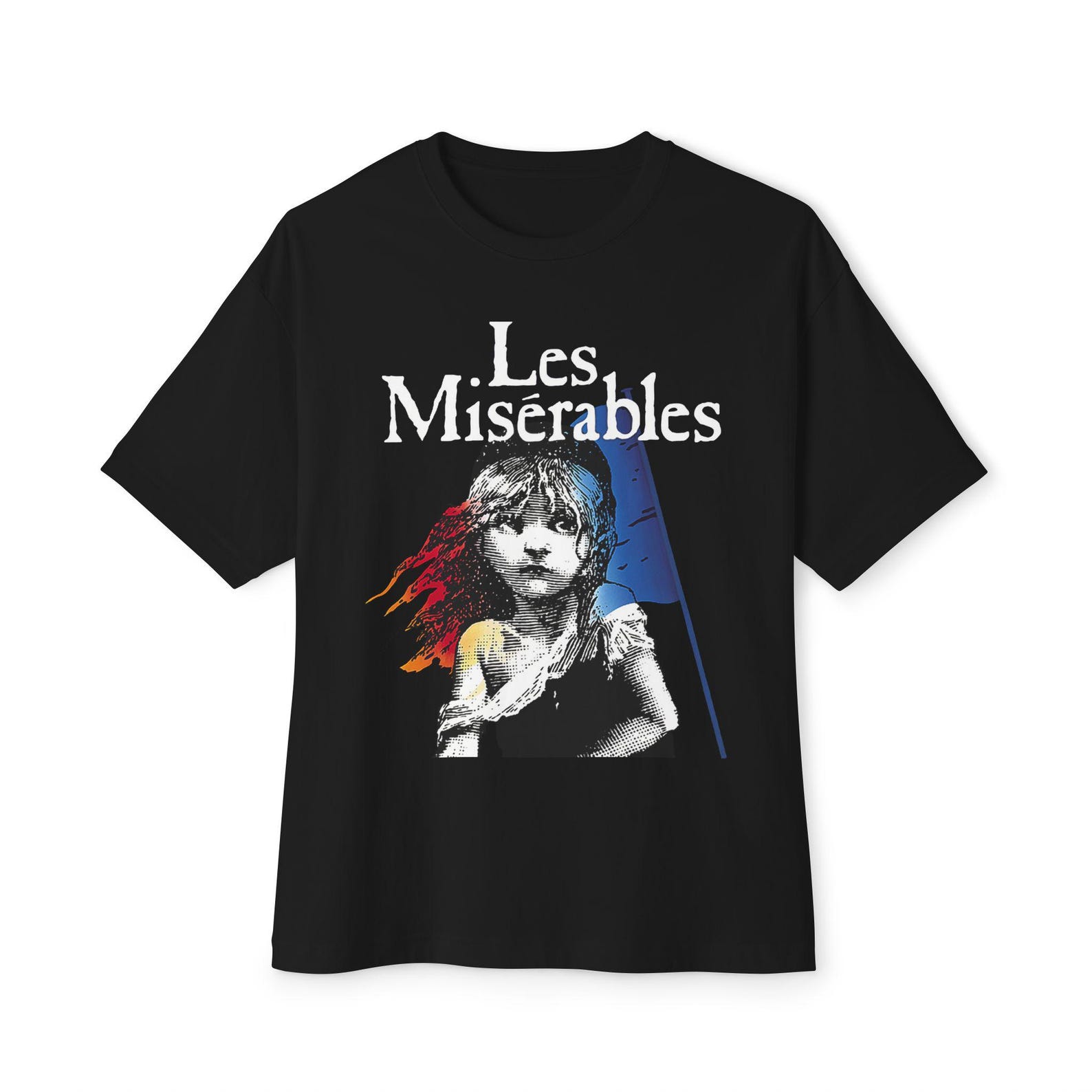 Les Miserables Broadway Musical Show Logo Unisex Oversized Tees T-Shirt Size S-3XL S