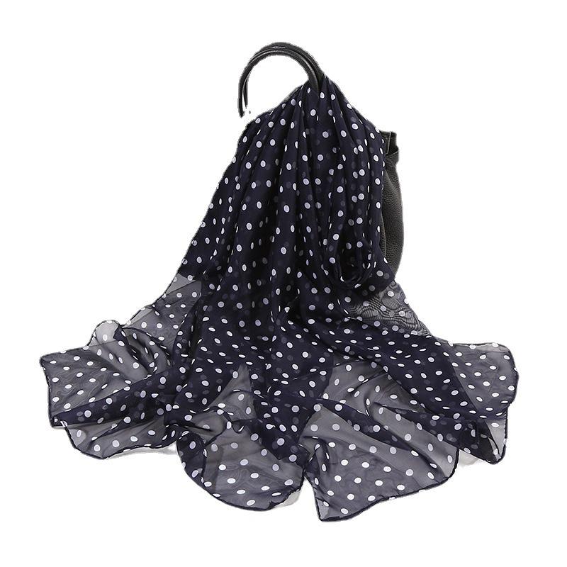 

Classic Leopard Print Chiffon Silk Scarf: Versatile, Korean-Style, Thin Summer Shawl for Women 45x155 cm