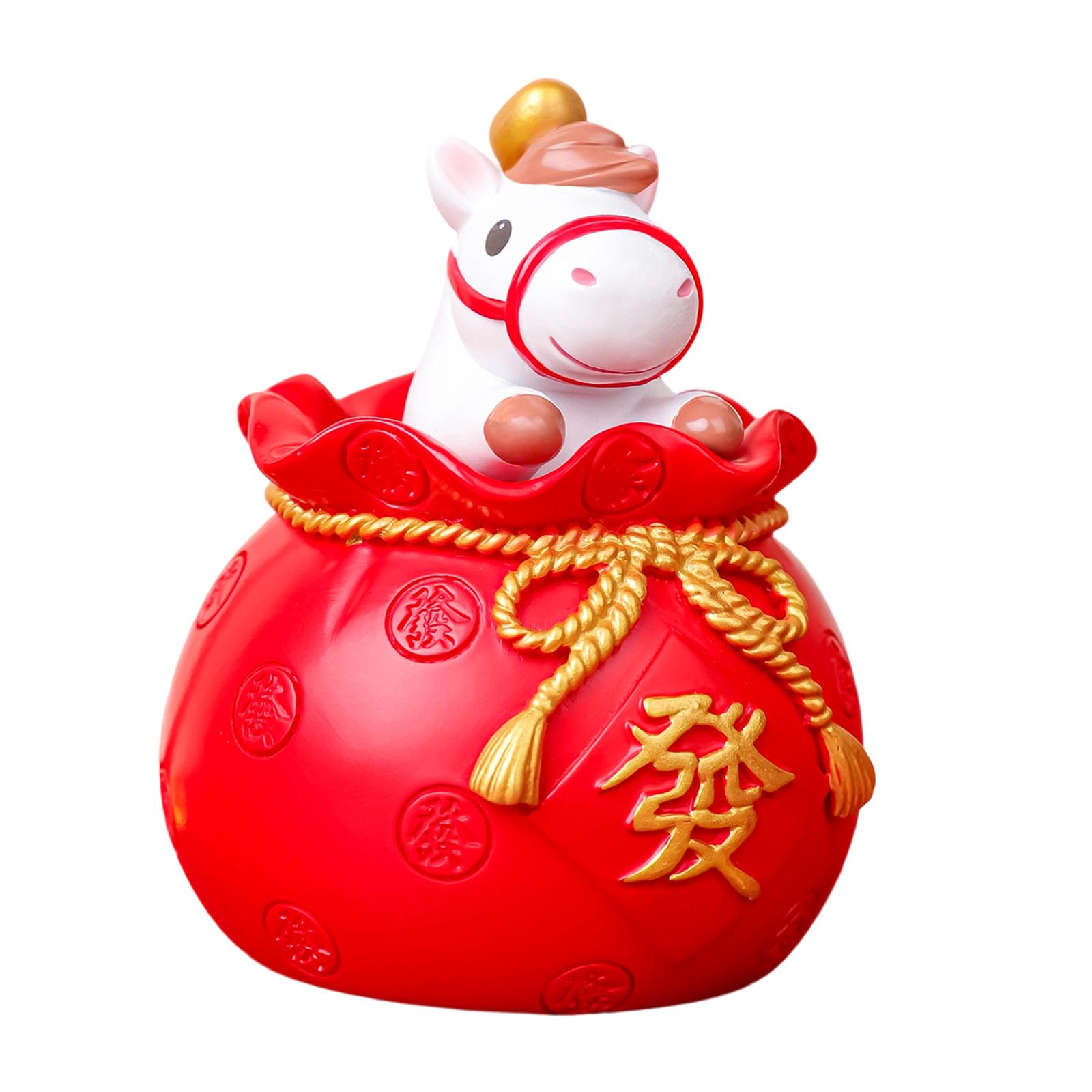 

Статуэтка лошади из смолы, милая поделка из смолы, сувенир, 2026 год Лошади, для полки, настольного украшения, домашнего декора с местом для хранения