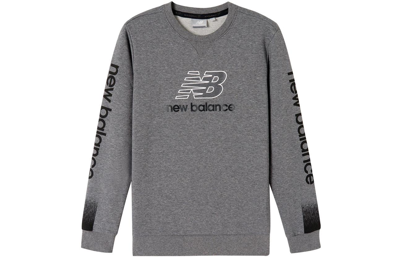 New Balance Sweatshirts Women s Gray/DKG Crew Neck Moderate Other NC645022-DKG S